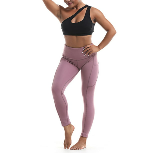 Women Yoga Pants Elastic High Waist Sport Fitness Leggings Slim Trousers 